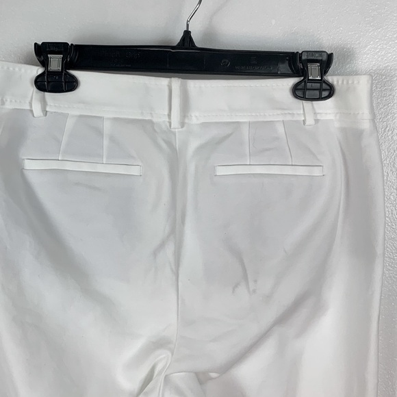TALBOTS HAMPSHIRE ANKLE PANTS in White Size 6 - Picture 6 of 8